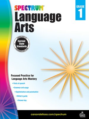 cover image of Spectrum Language Arts, Grade 1